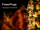 PowerPoint Template - prayer lights at an Indian wedding