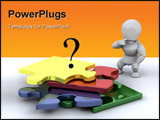 PowerPoint Template - Someone stood next to an unfinished puzzle