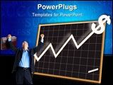 PowerPoint Template - a blackboard as an image illustrated. It