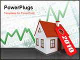 PowerPoint Template - 3d image of Price House 2010. White background