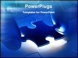 PowerPoint Template - Hands placing last piece of a puzzle