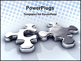 PowerPoint Template - game idea integration jigsaw join liquid match melt metal metaphor mirror