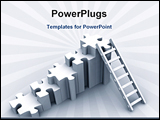 PowerPoint Template - image showing puzzles with ladder