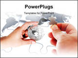 PowerPoint Template - Piece of world concept.
