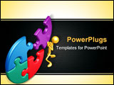 PowerPoint Template - A Concept And Presentation Figure In 3D