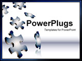 PowerPoint Template - Puzzle pieces falling