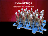PowerPoint Template - Computer Generated Image - Obstacles In Agreement .