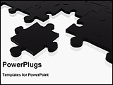 PowerPoint Template - one puzzle separate from other
