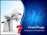 PowerPoint Template - Business concept isolated on white. 3d image