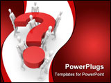PowerPoint Template - The General Question. Business concept - isolated on white