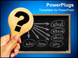PowerPoint Template - a simple mind map with questions