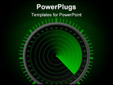 PowerPoint Template - Vector illustration of radar. Insert your map.