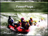 PowerPoint Template - whitewater rafting down the lochsa river, idaho