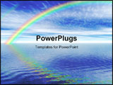 PowerPoint Template - an illustration of a rendered rainbow