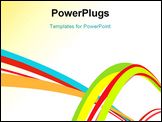 PowerPoint Template - abstract creative Vector rainbow wave line background