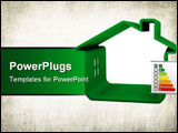 PowerPoint Template - House with an A energy performance classification