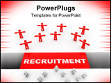PowerPoint Template - Recruitment Concept computer generated illustration for special design