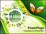 PowerPoint Template - Abstract Environment and Eco Background for Green Flyers