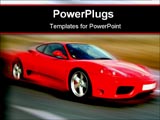 PowerPoint Template - red sport car