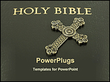 PowerPoint Template - bible with a cross