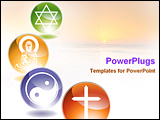 PowerPoint Template - Religion Set vector illustration graphic