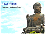 PowerPoint Template - statue of gautam buddha