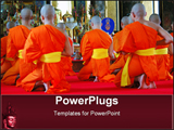 PowerPoint Template - wat saket, bangkok, thailand