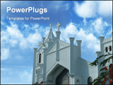 PowerPoint Template - A beautiful graceful church set in paradise