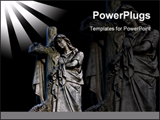 PowerPoint Template - Graveyard statue, probably representing Mary at the Cross of Jesus Christ