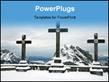 PowerPoint Template - Snow white church religion Christian snows snowfall