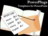 PowerPoint Template - A school report card.