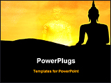PowerPoint Template - a statue of a lord buddha