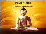 PowerPoint Template - a statue of a lord buddha