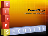 PowerPoint Template - Weigh risks and security to build a stack of financial investment planning.