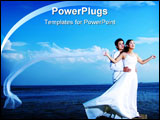 PowerPoint Template - the new couple at beach