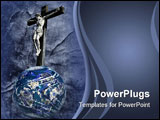 PowerPoint Template - Photo composition about Christ sacrifice for mankind.