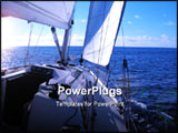 PowerPoint Template - sailing in Atlantic Ocean
