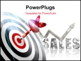 PowerPoint Template - Vector illustration of Dart right on the target .