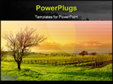 PowerPoint Template - Sunrise scenery