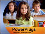 PowerPoint Template - Young girl in school