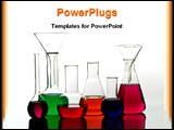 PowerPoint Template - image showing chemical glass