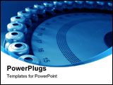 PowerPoint Template - easurement device containing closed vials. It can be used in science or medical design (see also th