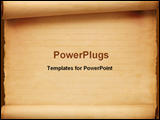 PowerPoint Template - scroll paper