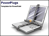 PowerPoint Template - image showing computer security