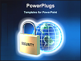 PowerPoint Template - world wide data security