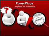 PowerPoint Template - A diagram of a person sending a message and it reaching wider and wider audiences