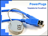 PowerPoint Template - image showing online security