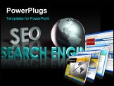 PowerPoint Template - Search Engine Optimization SEO Ranking as Concept