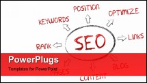 PowerPoint Template - High resolution search engine optimization graphic on white background