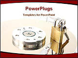 PowerPoint Template - image showing safe and security